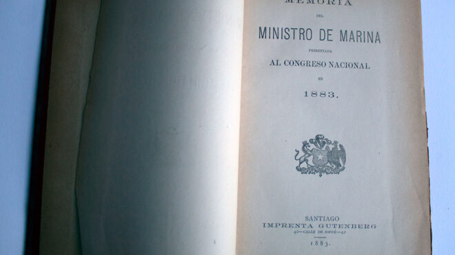 Memoria del Ministerio de Marina de 1883